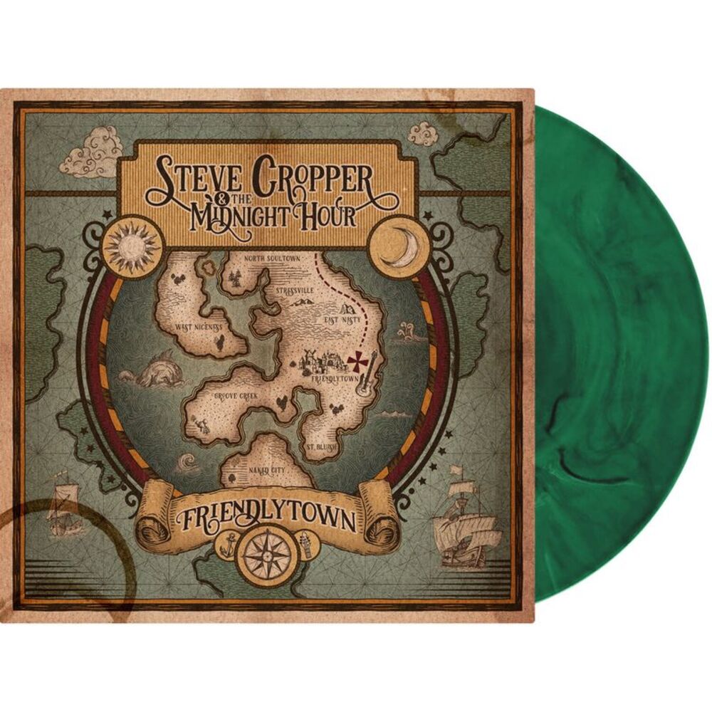 Steve Cropper & The Midnight Hour - Friendlytown - Green Marble  LP LP